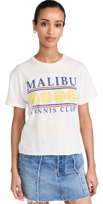 Original Retro Brand Malibu Tennis Tee Antique White