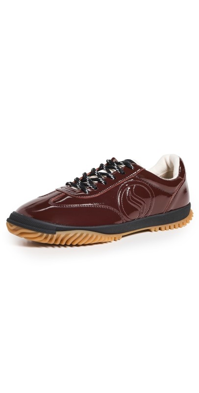 Stella McCartney S-Wave Sport Wrinkly Shiny Alt Mat Sneakers Moka