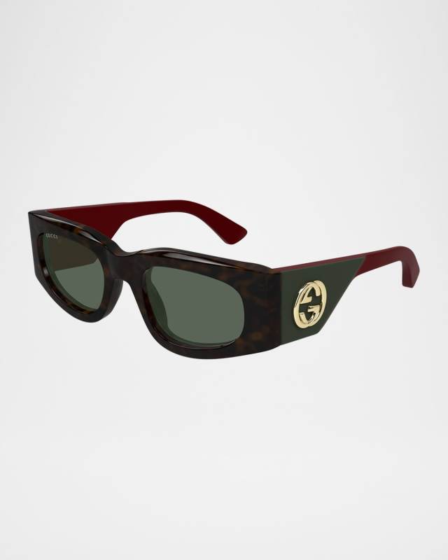 Rectangle Acetate Sunglasses