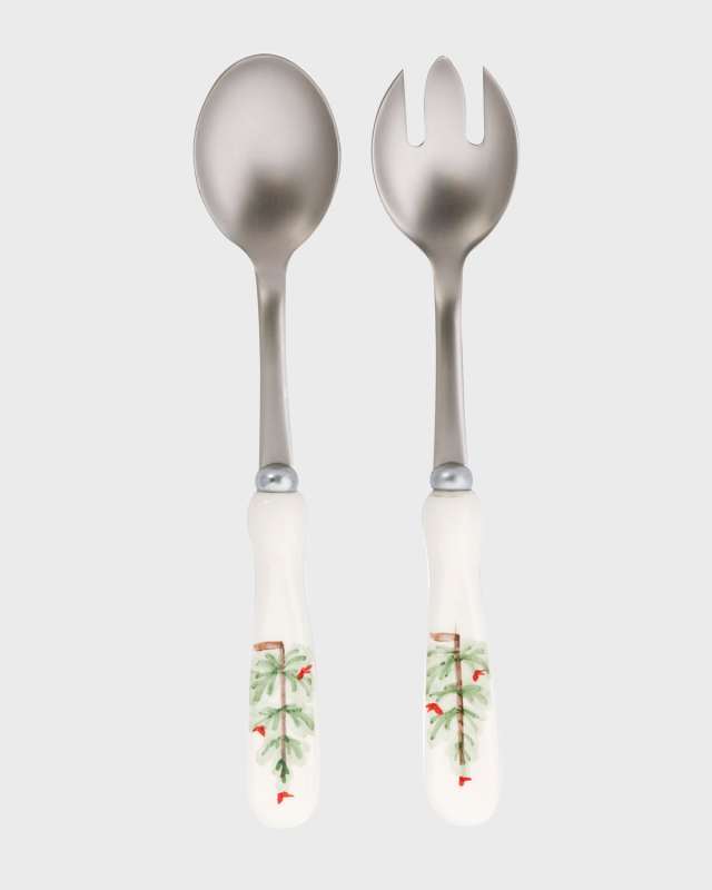Lastra Holiday Salad Server Set