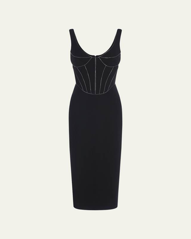 Valerie Corset Midi Dress