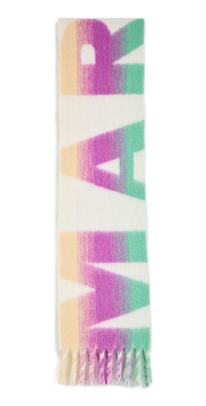 Isabel Marant Loliana Marant Logo Scarf Multicolor