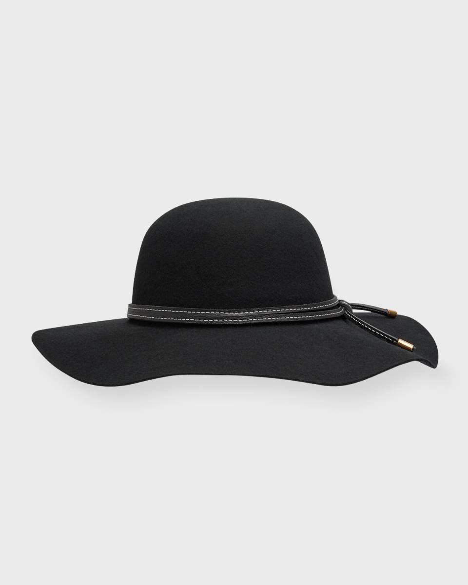 Lady Felt Fedora With Leather Ban
