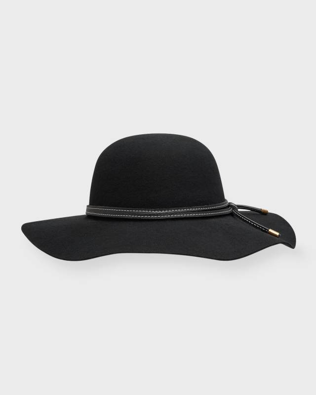 Lady Felt Fedora With Leather Ban
