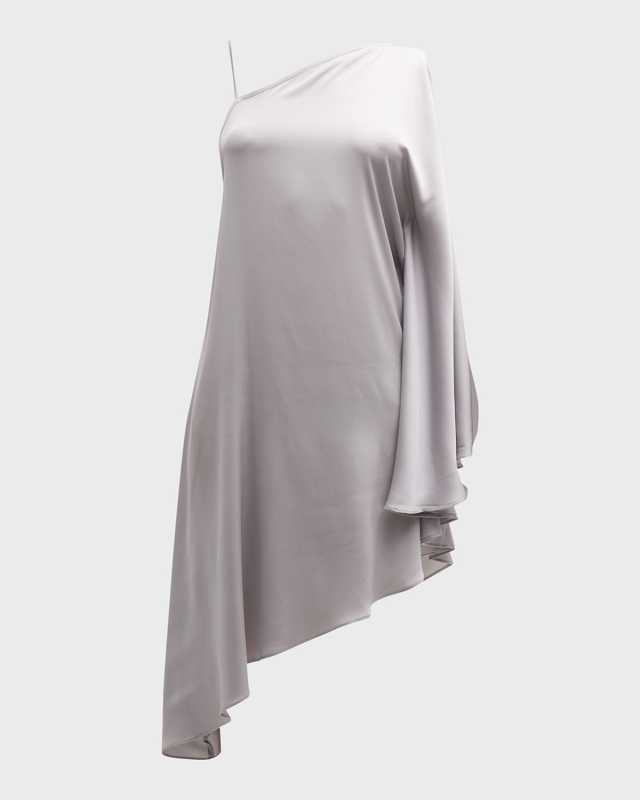 Campsbay Asymmetric Split-Sleeve Midi Dress