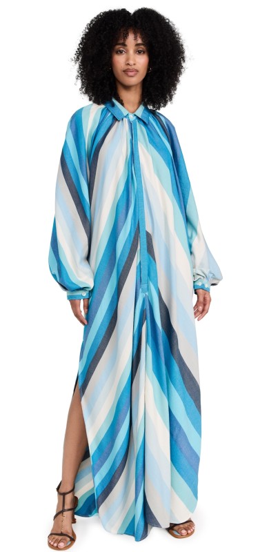 MARRAKSHI LIFE Touareg Dress With Collar Stripe 46