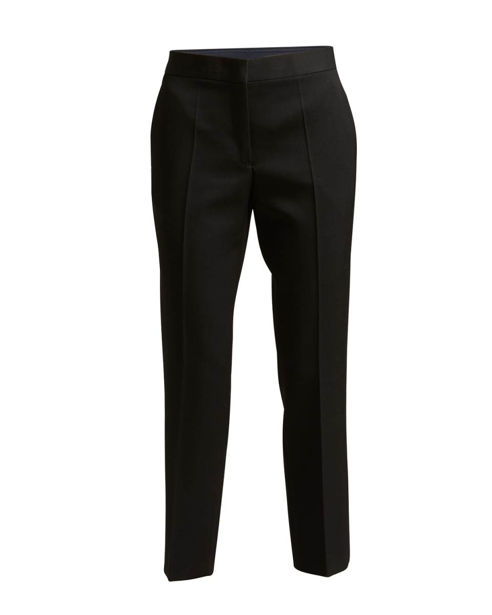 Straight-Leg Ankle Grain De Poudre Trousers