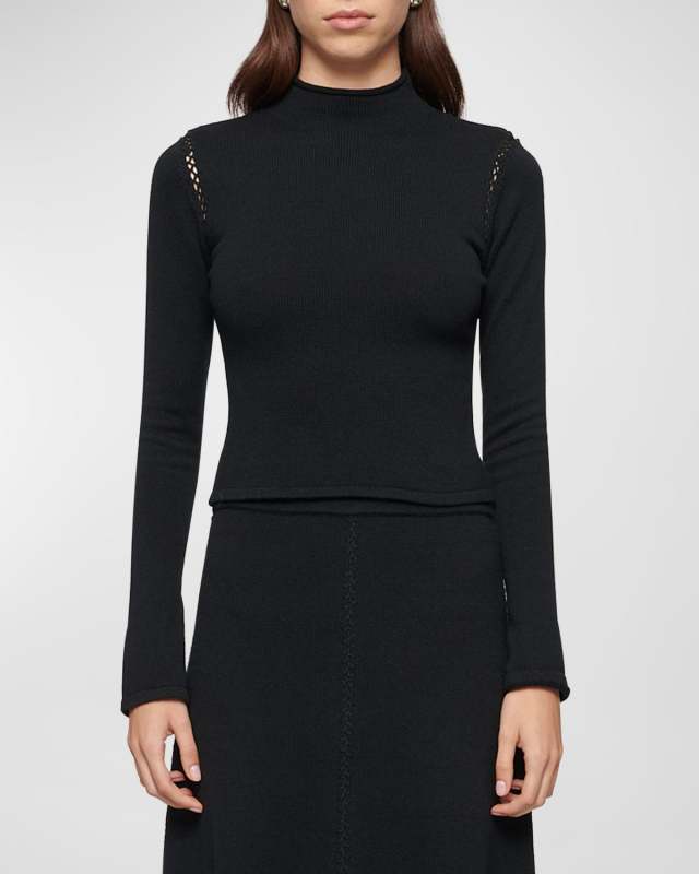 Jamieson Knit Turtleneck Top