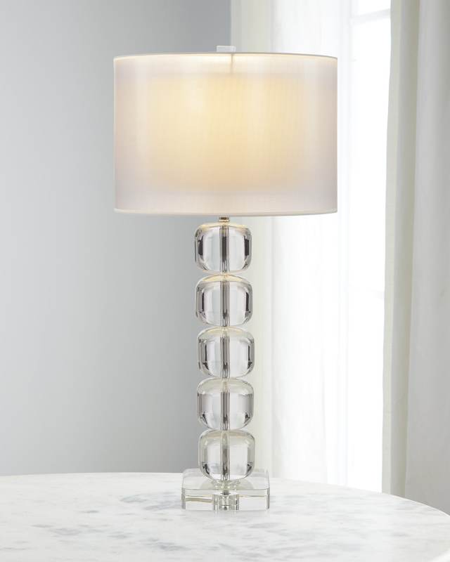 Rondo 30" Crystal Table Lamp