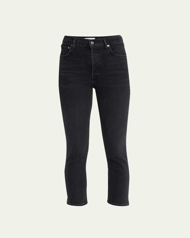 Riley High-Rise Straight-Leg Jeans