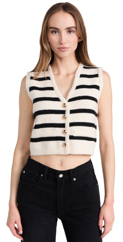 Line & Dot Tumi Top Ivory and Black