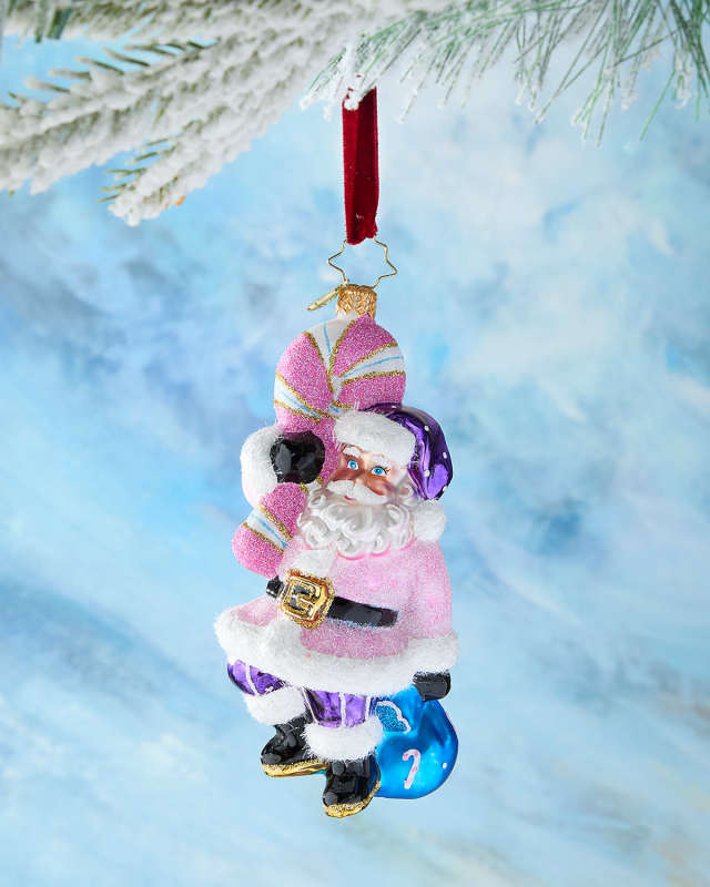Candy Coated Claus Christmas Ornament