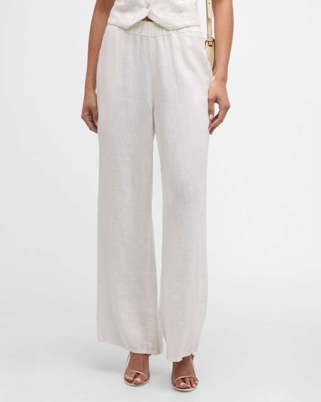 Mia Wide-Leg Linen Pants