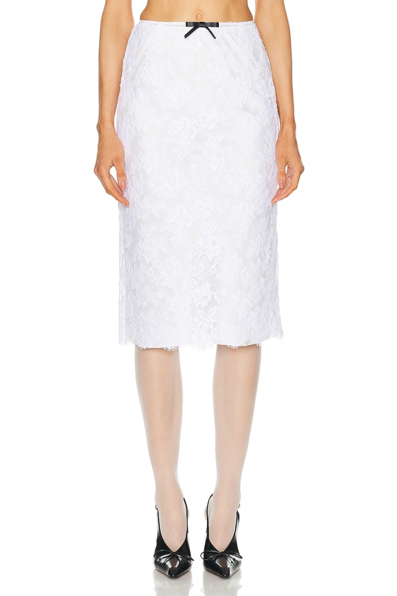 SHUSHU TONG Bow Mid Length Skirt