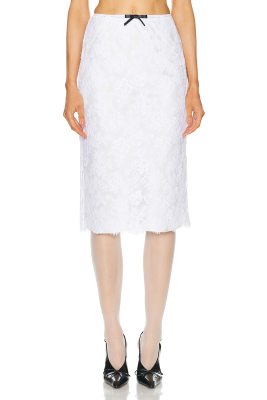 SHUSHU TONG Bow Mid Length Skirt
