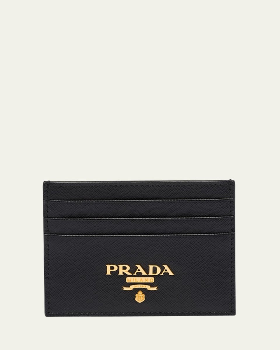 Logo Leather Card Holder