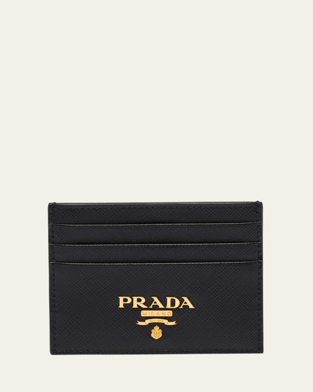Logo Leather Card Holder