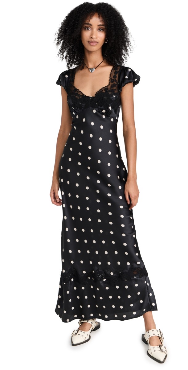 Free People Butterfly Babe Dress Black and White