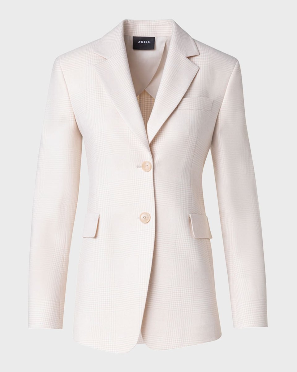 Taddeo Check Single-Breasted Jacket