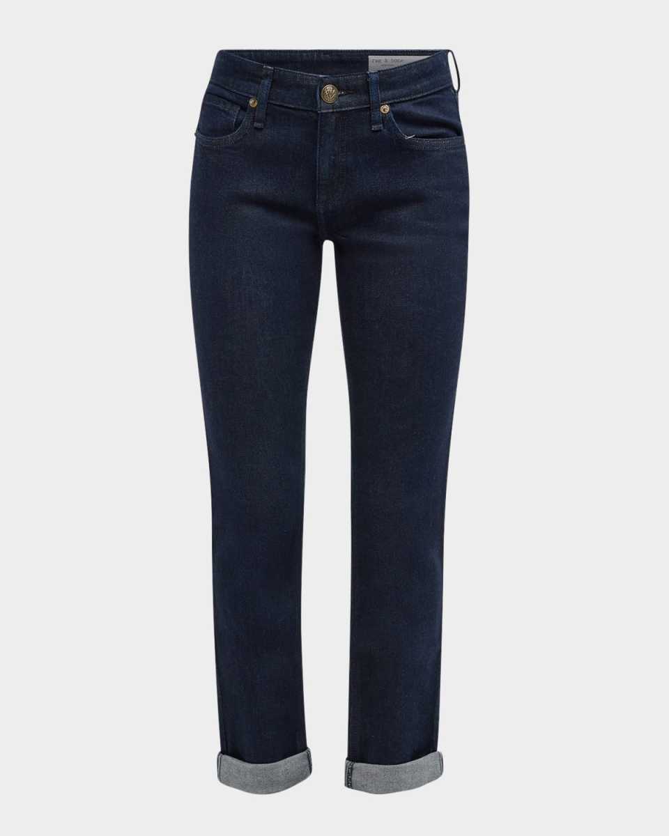 Dre Low-Rise Slim Boyfriend Jeans
