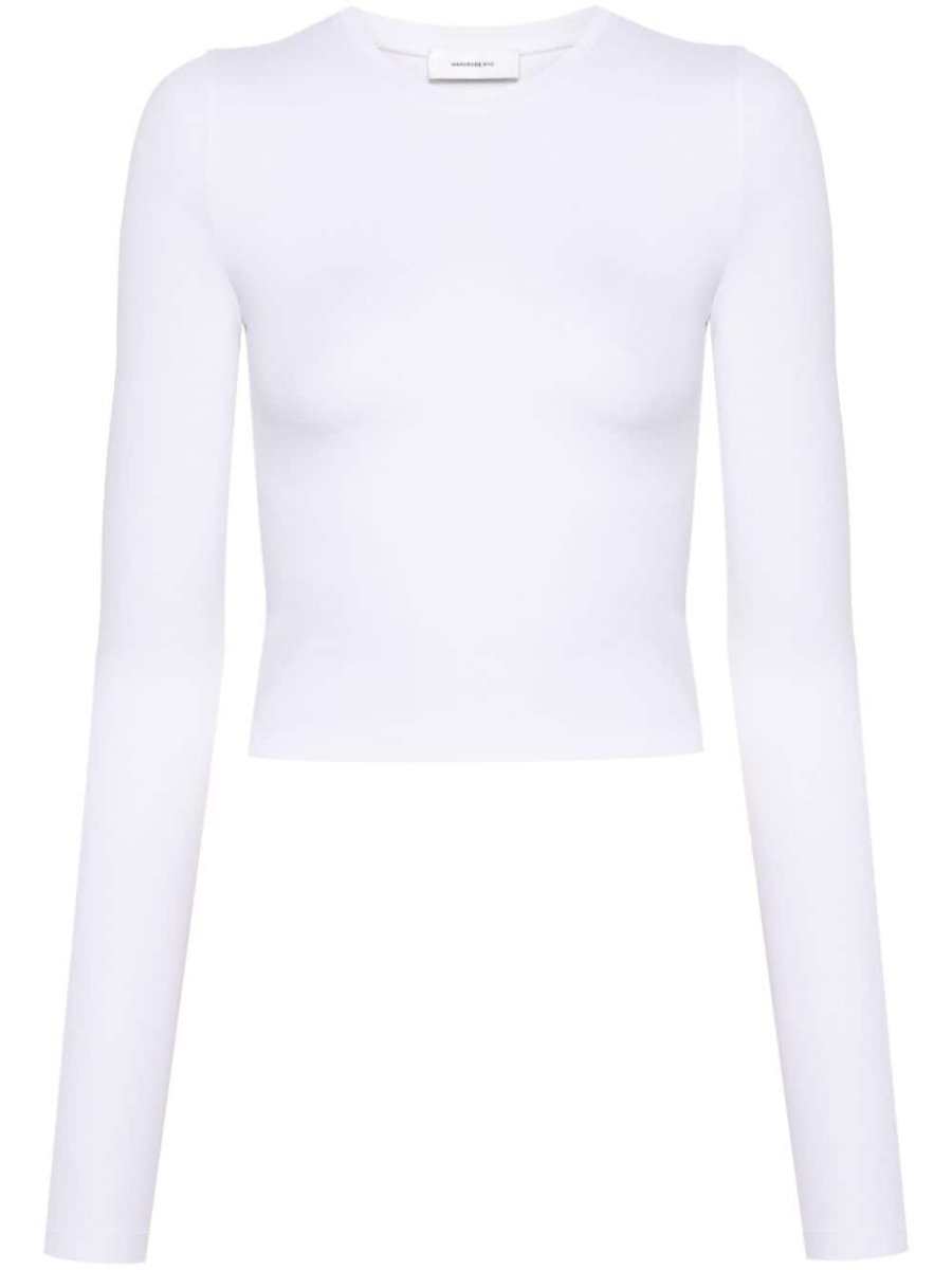 crew neck stretch-jersey T-shirt