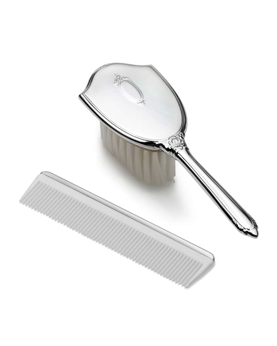 Girl's Shield Design Comb & Brush Set