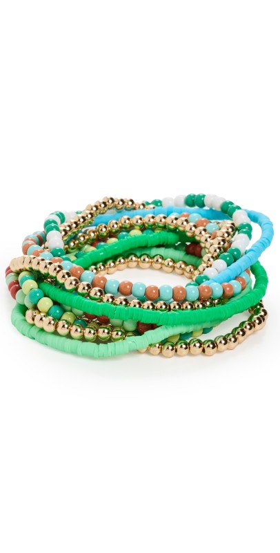 Roxanne Assoulin La Ponche Bracelet Bunch Green