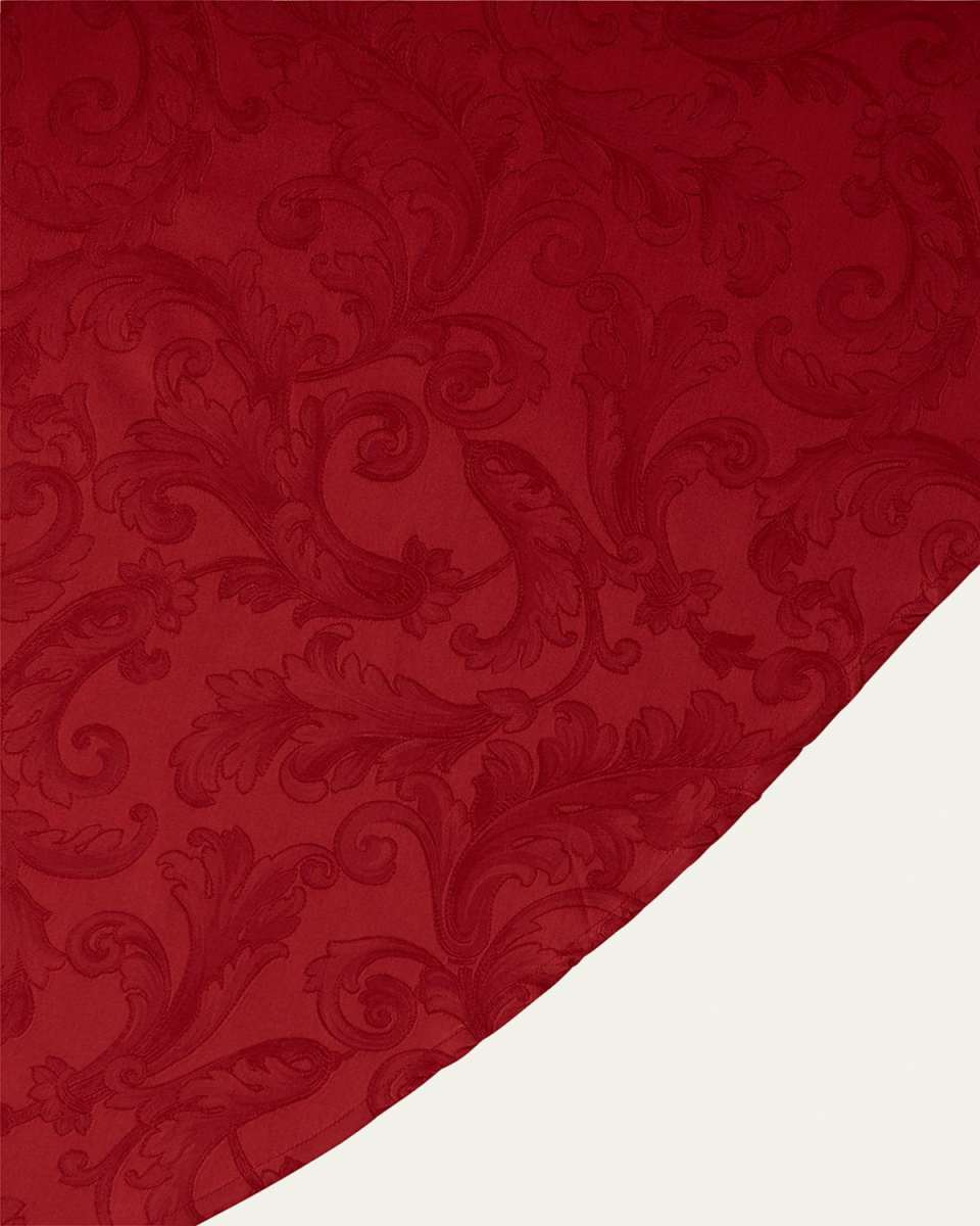 Acanthus Jacquard Round Tablecloth, 104 "Dia