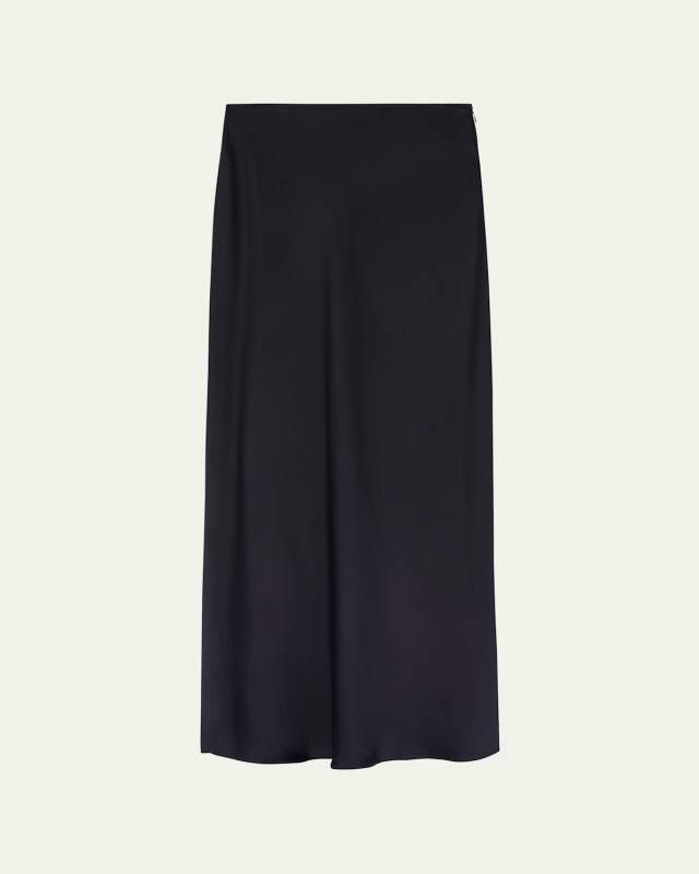Long Satin Skirt