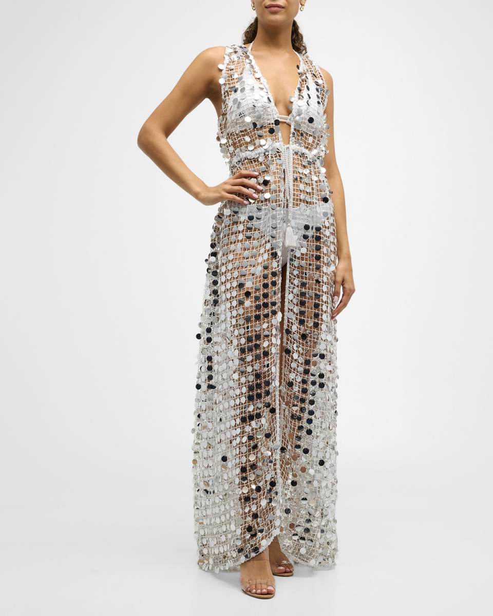 Michaela Paillette Maxi Coverup