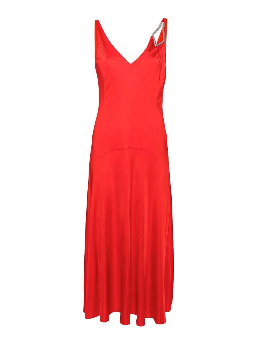 Lanvin Robe Au Genou - Rouge