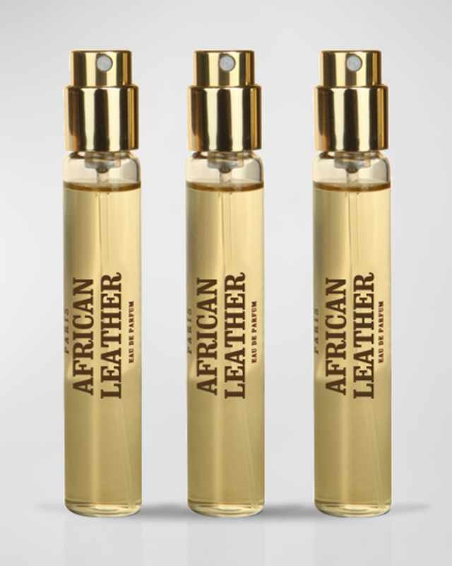 African Leather Travel Spray Refills, 3 x 0.3 oz./ 10 mL