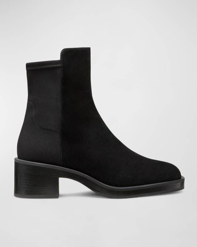 Kaia Stretch Suede Ankle Booties