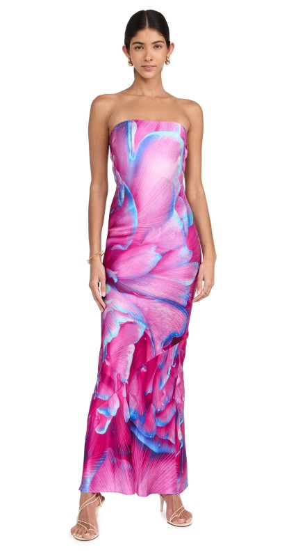 Retrofête Keaton Dress Pink Peony