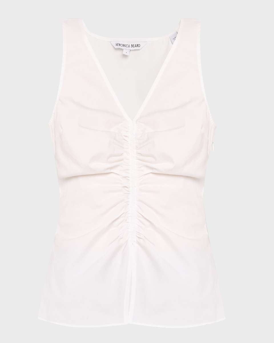 Oya Tailored Stretch Cotton Tank Top