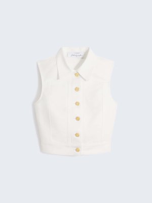 Schiaparelli SLEEVELESS DENIM JACKET