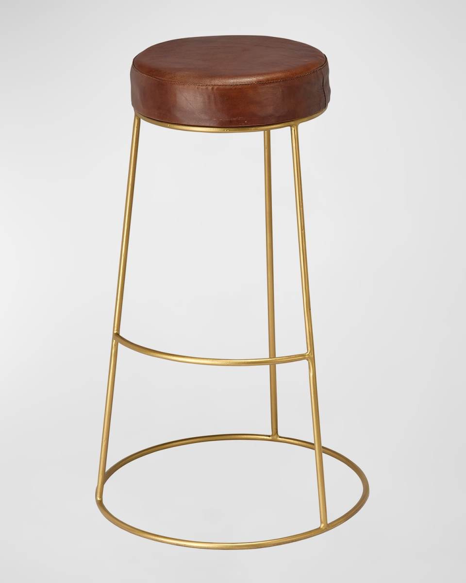 Henry Leather 30" Bar Stool