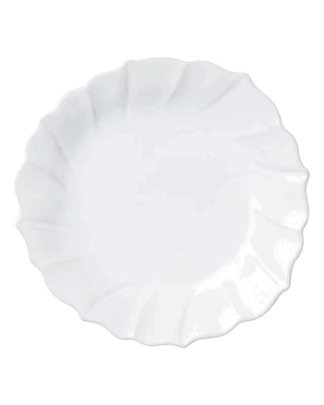 Incanto Stone Ruffle Salad Plate, White