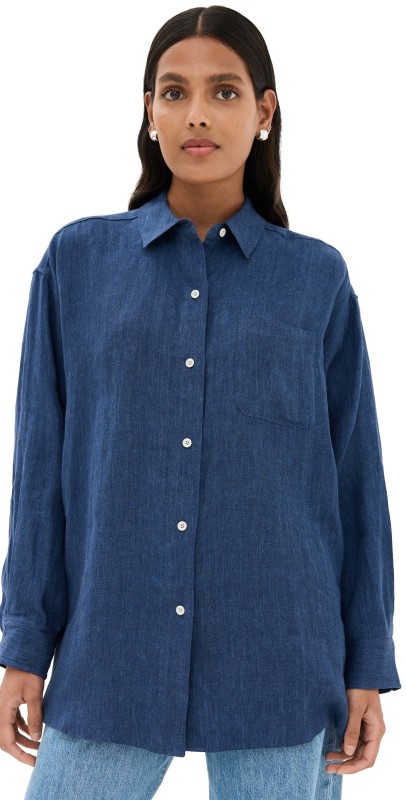 Jenni Kayne Relaxed Oversized Shirt Chambray