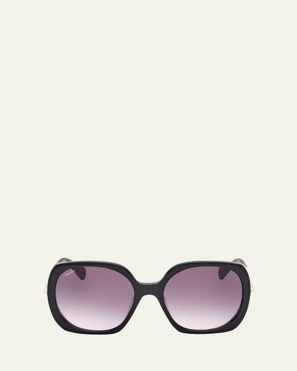 Malibu Mixed-Media Butterfly Sunglasses
