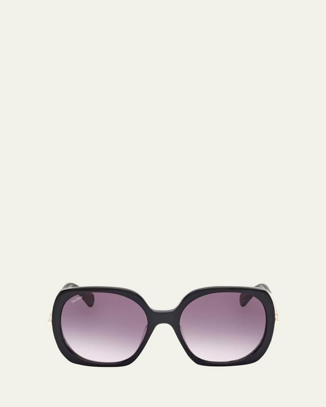 Malibu Mixed-Media Butterfly Sunglasses