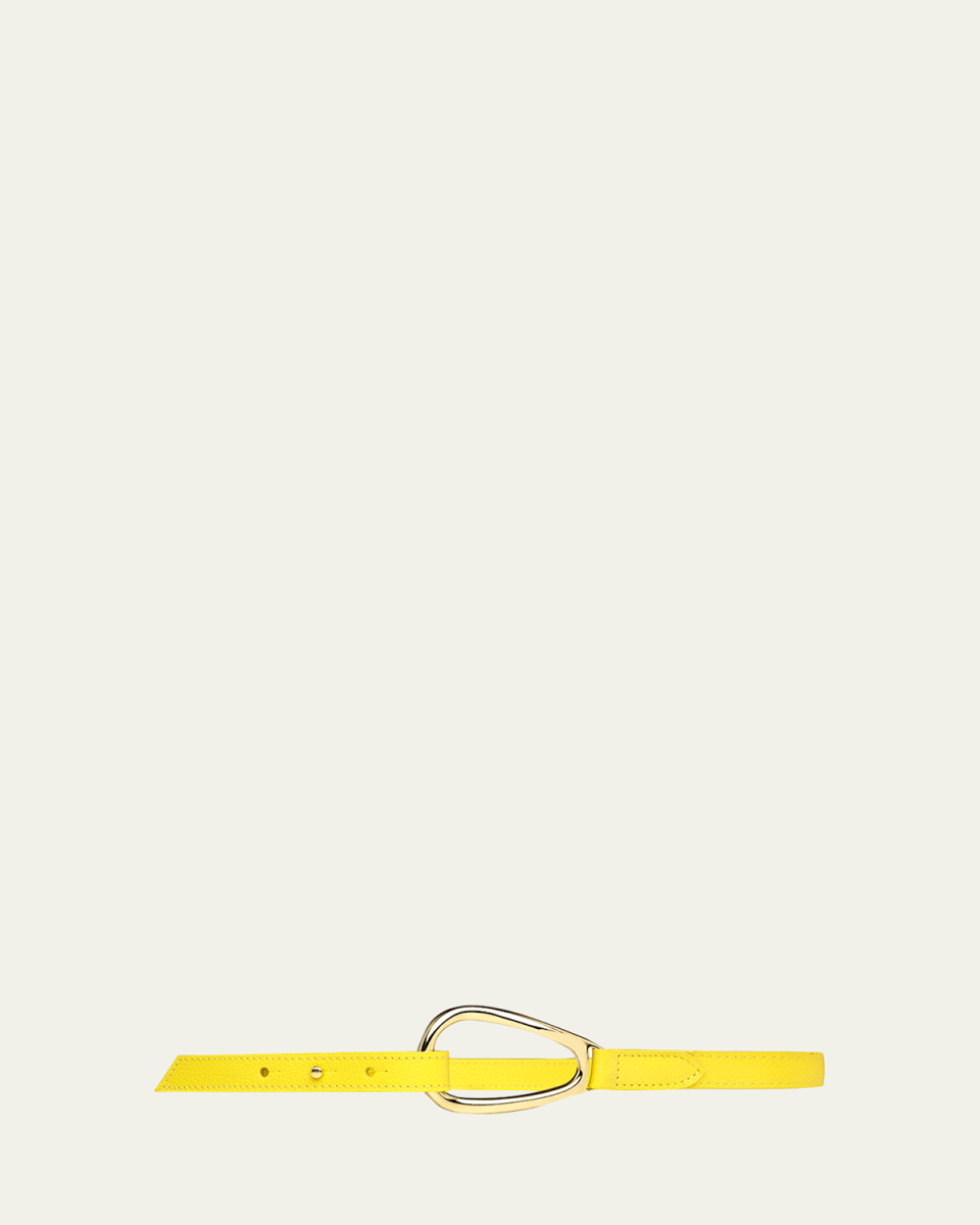 L'Adorable Small Pebbled Leather Belt