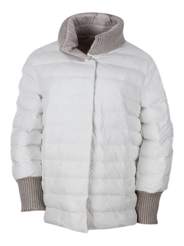 Lorena Antoniazzi Manteau Court - Blanc