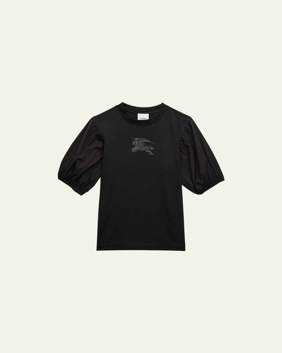 Girl's Hertha Equestrian Knight Design-Print T-Shirt, Size 3-14