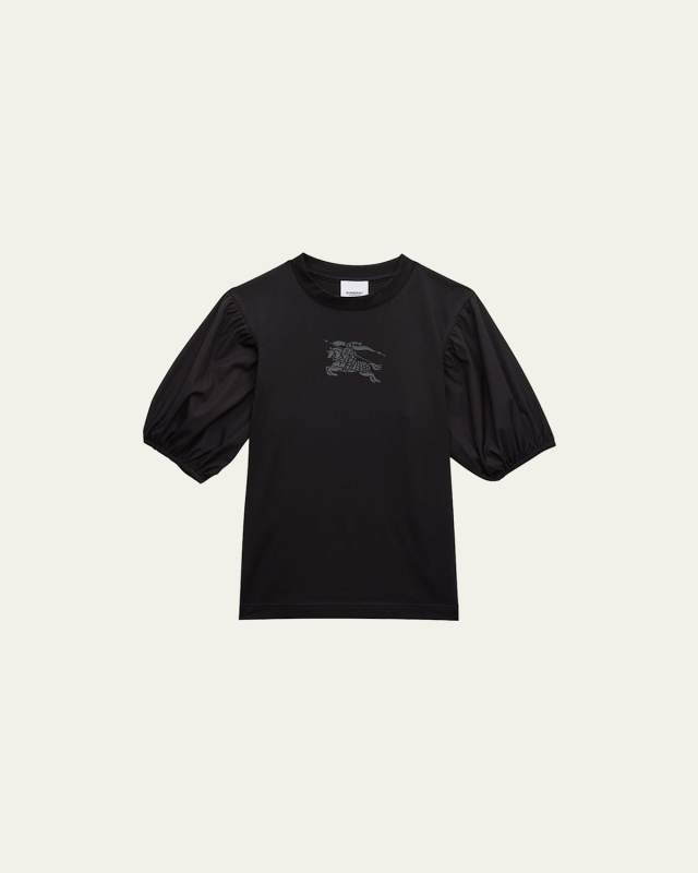 Girl's Hertha Equestrian Knight Design-Print T-Shirt, Size 3-14