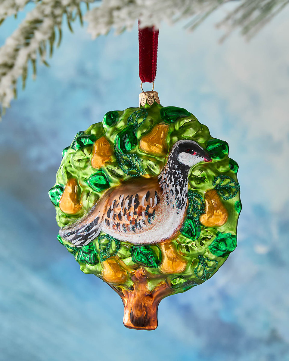 Partridge in a Pear Tree Christmas Ornament