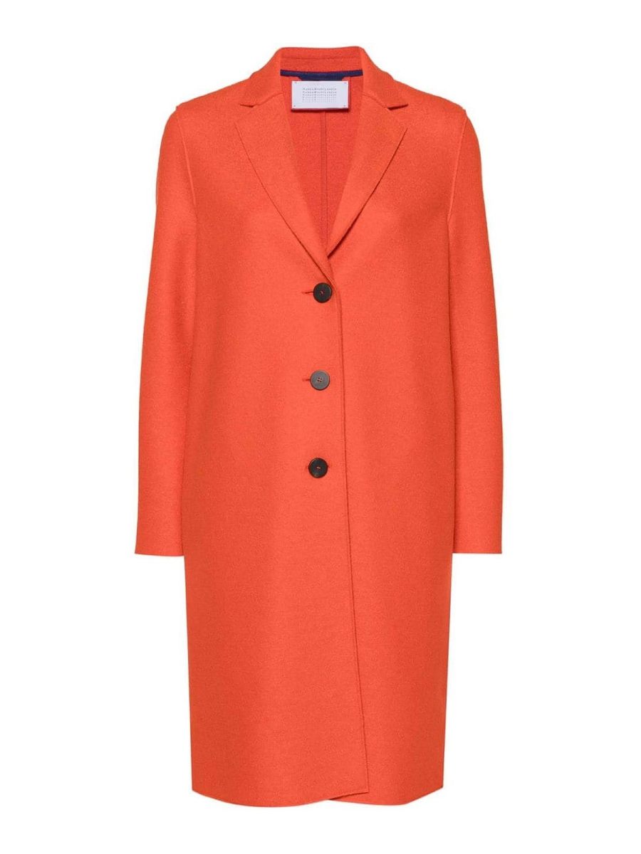 Harris Wharf London Manteau Au Genou - Orange