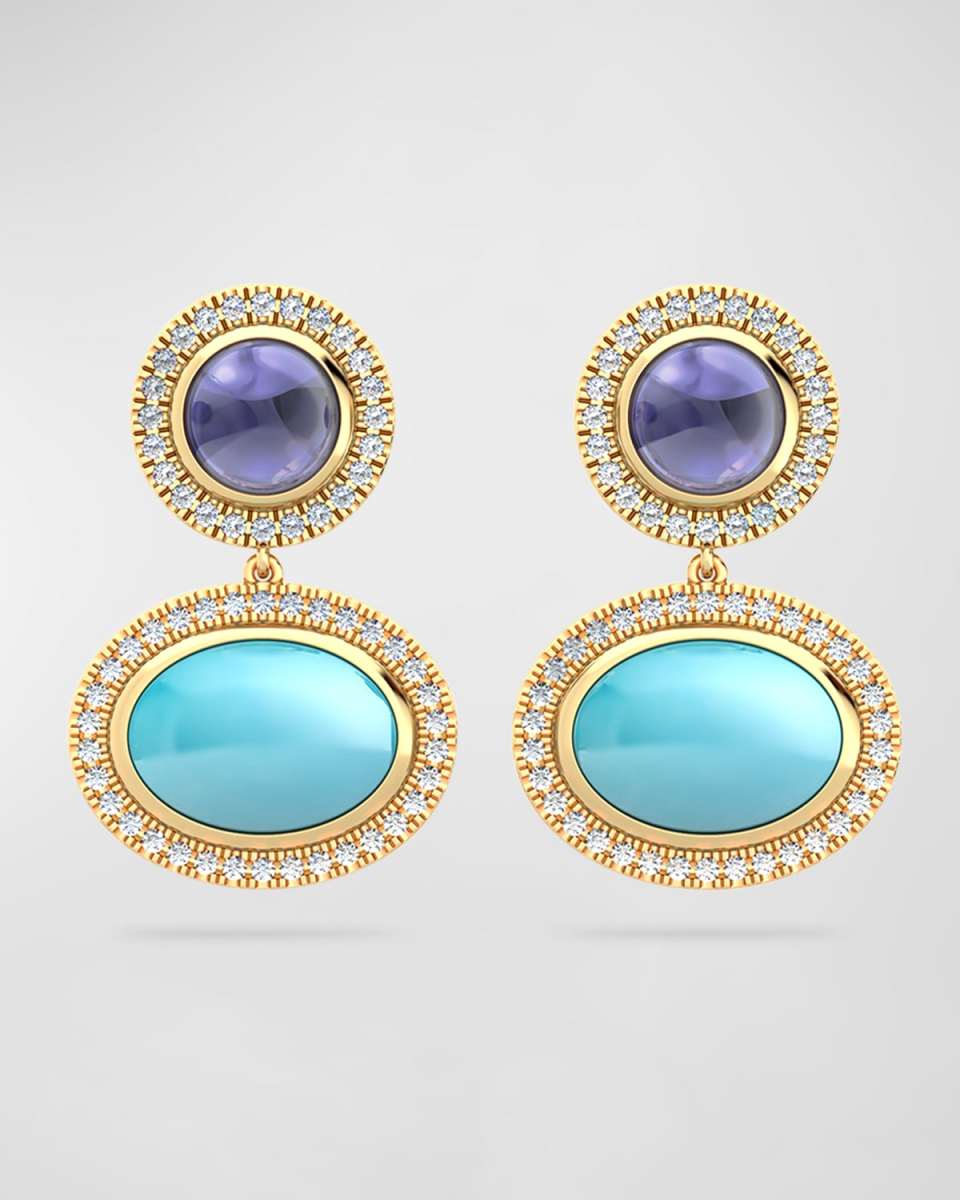 Aurora Earrings with Diamonds