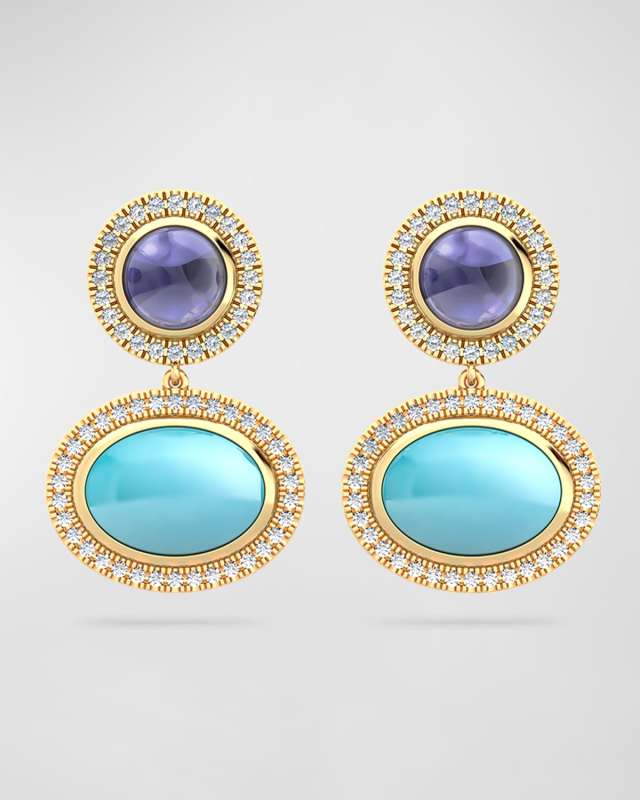 Aurora Earrings with Diamonds