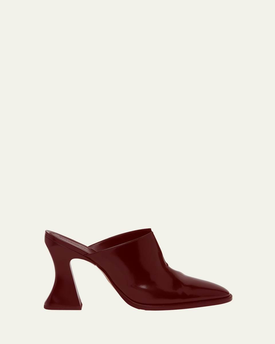 Cha-Cha Leather Mule Pumps